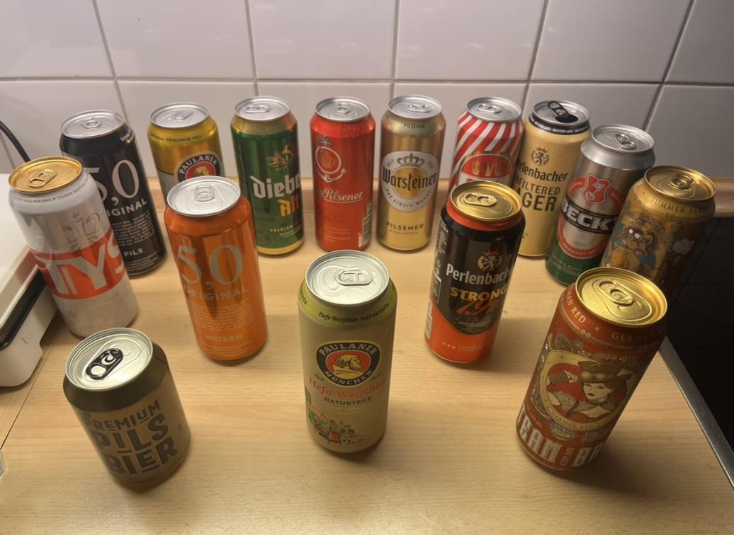 Beer cans
